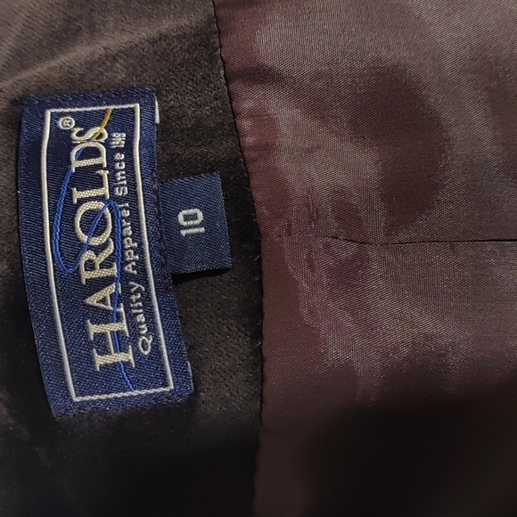 HAROLD'S Vintage Brown Velvet Blazer - Picture 9 of 13